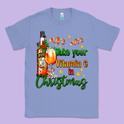 Take Your Vitamin C In Christmas Classic Tee Designed By Adodesignshop