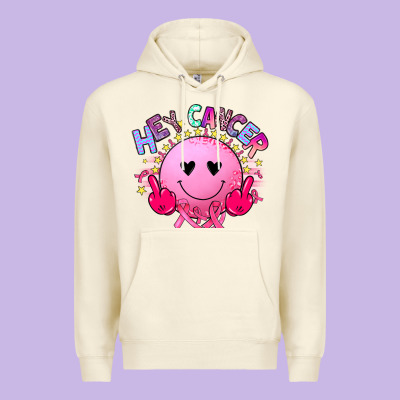 Hey Cancer Premium Hoodie Designed By Jahusdesignshop