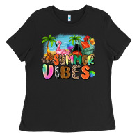 Black summer vibes camp Ladies Tee - Zillion Design Studio