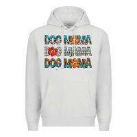 Dove Grey Dog Mama Premium Hoodie - texasbilliewilder