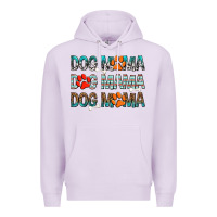 Lilac Dog Mama Premium Hoodie - texasbilliewilder