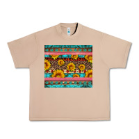 Burro western sunflowers turquoise Urban Heavy Tee - Artiststas