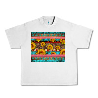 Lunar Rock western sunflowers turquoise Urban Heavy Tee - Artiststas