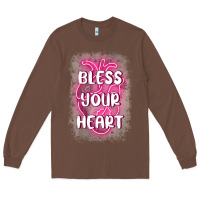 Chestnut bless your heart Long Sleeve Tee - MaliasSmallBusiness