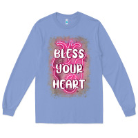 Colony Blue bless your heart Long Sleeve Tee - MaliasSmallBusiness