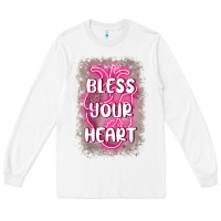 White bless your heart Long Sleeve Tee - MaliasSmallBusiness