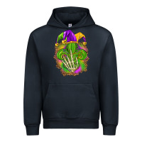 Navy Mardi Gras with skeleton hand Urban Hoodie - HowdyJamesFarm