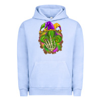 Pigment Grape Ice Mardi Gras with skeleton hand Urban Hoodie - HowdyJamesFarm