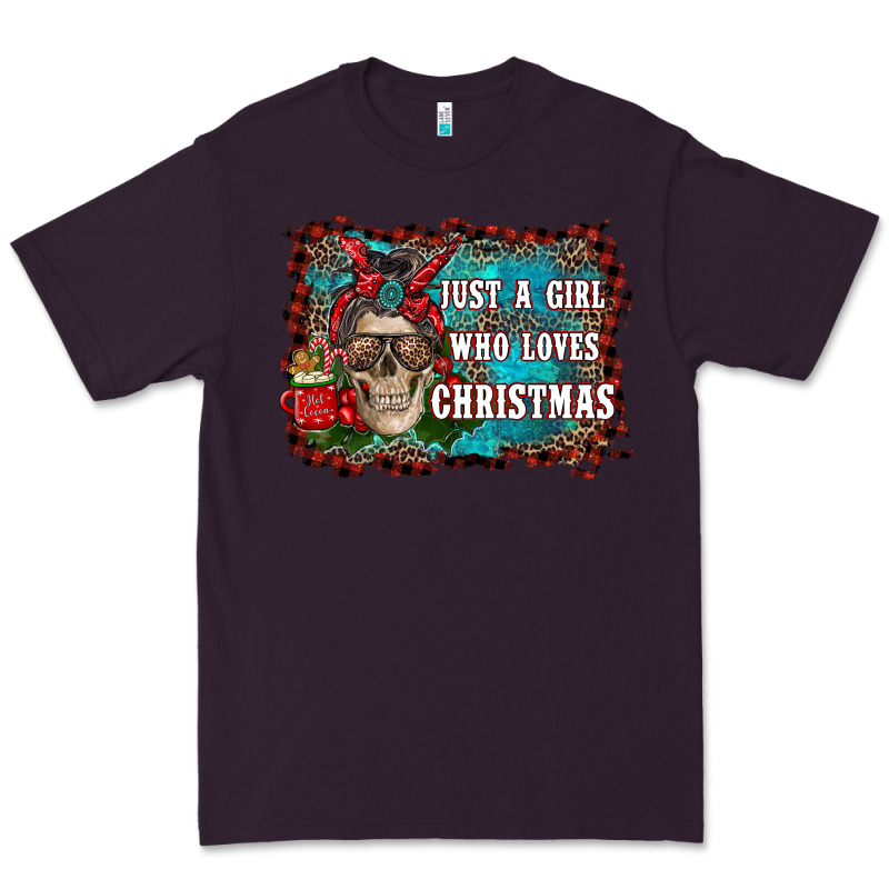Just A Girl Who Loves Christmas Premium Tee by RanaPortraitStore | Teevron