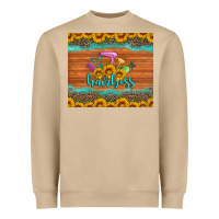 Hairboss 200z Skinny Sunflowers Leopard Hairdresser Heavyweight Sweatshirt | Teevron