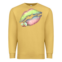 Antique Gold Pastel Color Easter Lips Premium Sweatshirt - Bettercallsaul