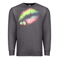 Charcoal Heather Pastel Color Easter Lips Premium Sweatshirt - Bettercallsaul