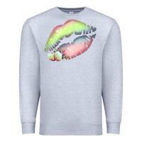 Heather Grey Pastel Color Easter Lips Premium Sweatshirt - Bettercallsaul