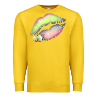 Lemon Pastel Color Easter Lips Premium Sweatshirt - Bettercallsaul
