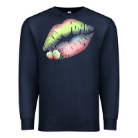 Navy Pastel Color Easter Lips Premium Sweatshirt - Bettercallsaul
