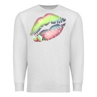 Oatmeal Heather Pastel Color Easter Lips Premium Sweatshirt - Bettercallsaul