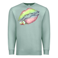 Seafoam Pastel Color Easter Lips Premium Sweatshirt - Bettercallsaul