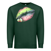 Sports Green Pastel Color Easter Lips Premium Sweatshirt - Bettercallsaul