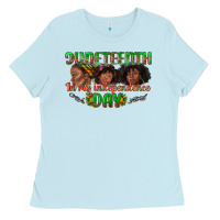 Baby Blue juneteenth in my independence day Ladies Tee - texasbilliewilder