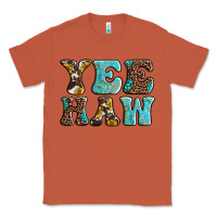 Copper western sunflowers turquoise leopard yee haw Classic Tee - BarkalooDesign
