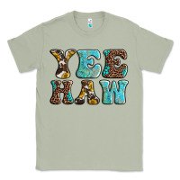 Matcha western sunflowers turquoise leopard yee haw Classic Tee - BarkalooDesign