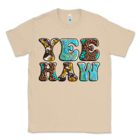 Mushroom western sunflowers turquoise leopard yee haw Classic Tee - BarkalooDesign