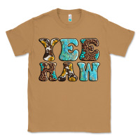 Toasted Coconut western sunflowers turquoise leopard yee haw Classic Tee - BarkalooDesign