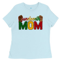 Baby Blue juneteenth mom Ladies Tee - texasbilliewilder