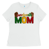 White juneteenth mom Ladies Tee - texasbilliewilder