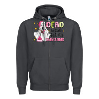 Smoke dead inside but it's christmas Zipper Hoodie - MaliasSmallBusiness