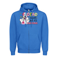 True Royal dead inside but it's christmas Zipper Hoodie - MaliasSmallBusiness