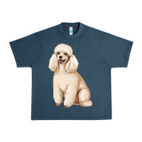 Midnight Navy standart poodle Urban Heavy Tee - Artiststas