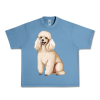 Pebble Blue standart poodle Urban Heavy Tee - Artiststas
