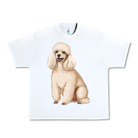 White standart poodle Urban Heavy Tee - Artiststas