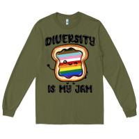 Army Green diversity is my jam Long Sleeve Tee - MaliasSmallBusiness