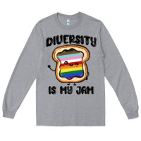 Heather Grey diversity is my jam Long Sleeve Tee - MaliasSmallBusiness