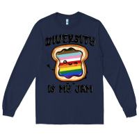 Navy diversity is my jam Long Sleeve Tee - MaliasSmallBusiness