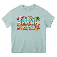Arona the beach is my happy place Heavy Core Tee - texasbilliewilder