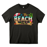 Asphalt the beach is my happy place Heavy Core Tee - texasbilliewilder