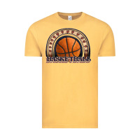 Vintage Mustard basketball rainbow Vintage Tee - JahusDesignShop