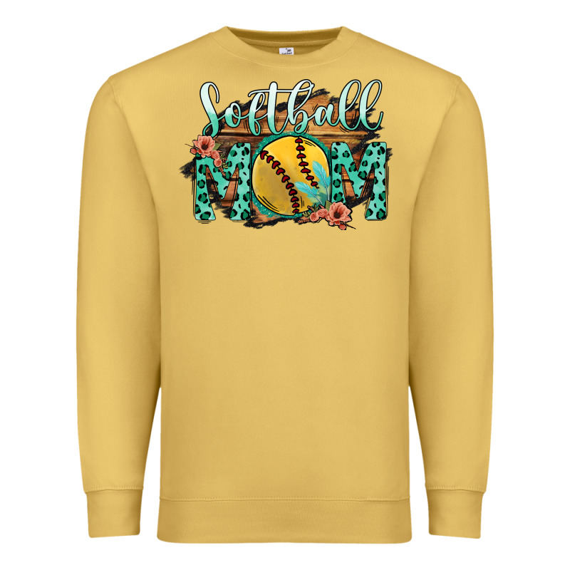 Softball Mom Premium Sweatshirt by Bettercallsaul | Teevron