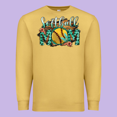 Softball Mom Premium Sweatshirt Designed By Bettercallsaul