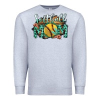 Heather Grey Softball Mom Premium Sweatshirt - Bettercallsaul