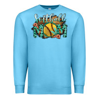 Ocean Blue Softball Mom Premium Sweatshirt - Bettercallsaul