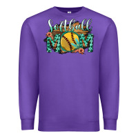 Purple Softball Mom Premium Sweatshirt - Bettercallsaul