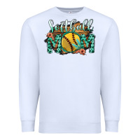 White Softball Mom Premium Sweatshirt - Bettercallsaul
