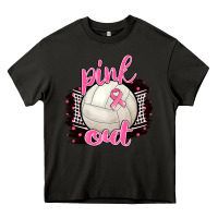 Asphalt Pink Out Volleyball Heavy Core Tee - BarkalooDesign