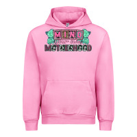 Fuchsia Pink Mind your own Motherhood  Mother's Day Urban Hoodie - CowGirlArtShop