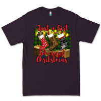 Plum just a girl who loves christmas Premium Tee - RanaPortraitStore