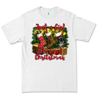 White just a girl who loves christmas Premium Tee - RanaPortraitStore